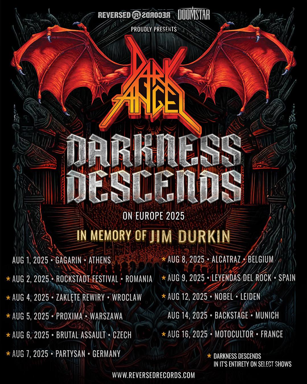 Dark Angel Darkness Descends & Extinction Level Event Tour Poster